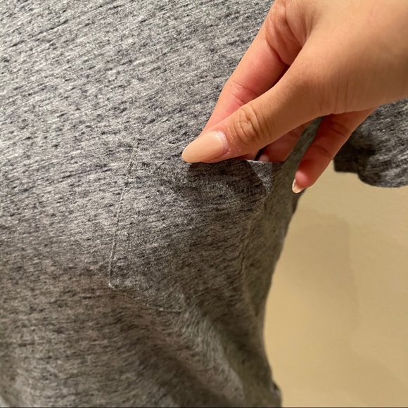Madewell Heathered Gray Crewneck Pocket Tee - Picture 5 of 6